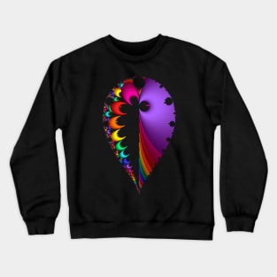20150123-003-3500 Black Inverted, Mandelbrot Crewneck Sweatshirt